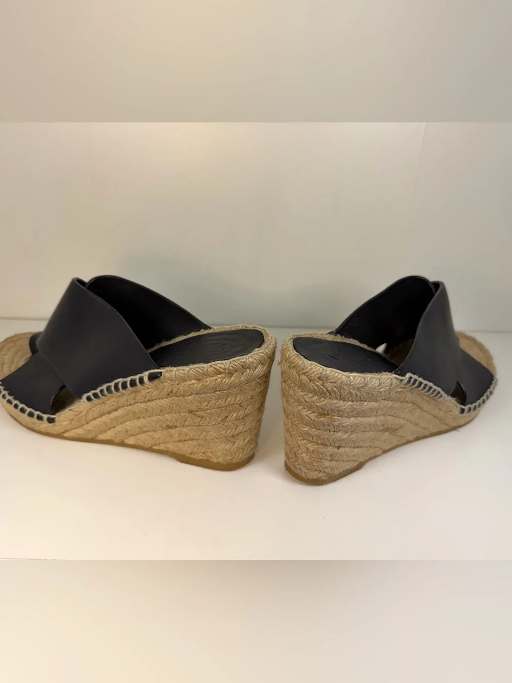 Vince black leather